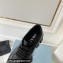 Prada Brushed leather Monolith lace-up loafers 1E708L Black