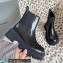 Balenciaga Heel 4.5cm Smooth calfskin Tractor boots Brushed Black