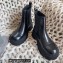 Balenciaga Heel 4.5cm Smooth calfskin Tractor boots Brushed Black