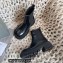 Balenciaga Heel 4.5cm Smooth calfskin Tractor boots Brushed Black