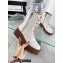 Balenciaga Heel 4.5cm Smooth calfskin Tractor Lace-up boots White
