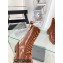 Balenciaga Heel 4.5cm Smooth calfskin Tractor Lace-up boots Caramel
