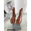 Balenciaga Heel 4.5cm Smooth calfskin Tractor Lace-up boots Caramel