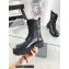 Balenciaga Heel 4.5cm Smooth calfskin Tractor Lace-up boots Brushed Black
