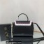 Versace La Medusa Medium Handbag 307 Stitching Black/White/Fuchsia