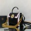 Versace La Medusa Medium Handbag 307 Stitching Black/White/Fuchsia