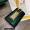 Dolce & Gabbana Small patent leather shoulder bag Green with DG fastening