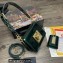 Dolce & Gabbana Small patent leather shoulder bag Green with DG fastening