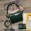 Dolce & Gabbana Small patent leather shoulder bag Green with DG fastening
