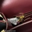 Dolce & Gabbana Small patent leather shoulder bag Burgundy with DG fastening
