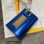Dolce & Gabbana Small patent leather shoulder bag Blue with DG fastening