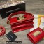 Dolce & Gabbana Small patent leather shoulder bag Red with DG fastening