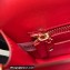 Dolce & Gabbana Small patent leather shoulder bag Red with DG fastening
