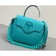 Versace La Medusa Medium Handbag 307 Turquoise Blue