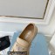 Prada Chocolate brushed leather loafers 1D246M Beige