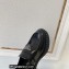 Prada Chocolate brushed leather loafers 1D246M Black
