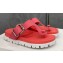 Prada metal buckle Rubber flip-flops Sandals Pink 2022