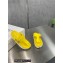 Prada metal buckle Rubber flip-flops Sandals Yellow 2022