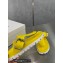 Prada metal buckle Rubber flip-flops Sandals Yellow 2022