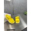 Prada metal buckle Rubber Open Toe Sandals Yellow 2022