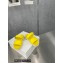 Prada metal buckle Rubber Open Toe Sandals Yellow 2022