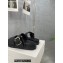Prada metal buckle Rubber Open Toe Sandals Black 2022