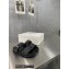Prada metal buckle Rubber Open Toe Sandals Black 2022