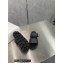 Prada metal buckle Rubber Open Toe Sandals Black 2022