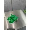 Prada metal buckle Rubber Open Toe Sandals Green 2022