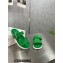 Prada metal buckle Rubber Open Toe Sandals Green 2022