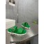 Prada metal buckle Rubber Open Toe Sandals Green 2022