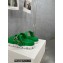 Prada metal buckle Rubber Open Toe Sandals Green 2022