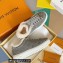 Louis Vuitton Monogram-embossed suede calf leather and shearling Time Out Sneakers Gray 2022