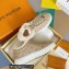 Louis Vuitton Monogram-embossed suede calf leather and shearling Time Out Sneakers Nude 2022