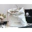 Chanel Calfskin CHANEL 22 Large Back Pack Bag AS3313 White/Gold 2022