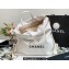 Chanel Calfskin CHANEL 22 Large Back Pack Bag AS3313 White/Lacquered Metal 2022