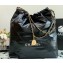 Chanel Calfskin CHANEL 22 Large Handbag AS3262 Black/Lacquered Metal 2022
