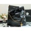 Chanel Calfskin CHANEL 22 Large Handbag AS3262 Black/Lacquered Metal 2022