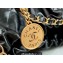 Chanel Calfskin CHANEL 22 Large Handbag AS3262 Black/Lacquered Metal 2022
