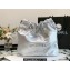 Chanel Calfskin CHANEL 22 Small Handbag AS3260 Metallic Silver 2022