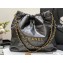 Chanel Calfskin CHANEL 22 Small Handbag AS3260 Metallic Silver Gray 2022