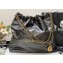 Chanel Calfskin CHANEL 22 Medium Handbag AS3261 Metallic Silver Gray 2022