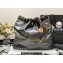 Chanel Calfskin CHANEL 22 Medium Handbag AS3261 Metallic Silver Gray 2022