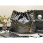 Chanel Calfskin CHANEL 22 Medium Handbag AS3261 Metallic Silver Gray 2022