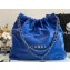 Chanel Calfskin CHANEL 22 Medium Handbag AS3261 Blue/Silver 2022