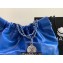 Chanel Calfskin CHANEL 22 Medium Handbag AS3261 Blue/Silver 2022