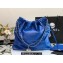 Chanel Calfskin CHANEL 22 Medium Handbag AS3261 Blue/Silver 2022
