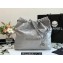 Chanel Calfskin CHANEL 22 Small Handbag AS3260 Light Gray/Silver 2022
