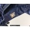 Chanel Calfskin CHANEL 22 Small Handbag AS3260 Metallic Navy Blue 2022