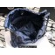 Chanel Calfskin CHANEL 22 Medium Handbag AS3261 Metallic Navy Blue 2022